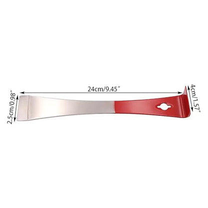 Stainless Steel Pry Bar Scraper,Stainless Steel Beekeepers Hive Tool,Hive Scraper Tools- Premium Bee Hive Hand Tool for Efficient Beekeeping and Hive Maintenance (Red) - color: Red