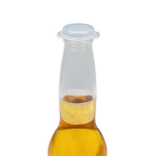 Linden Sweden Bottle Cap Covers - Reusable Plastic Soda and Beer Bottle Caps to Prevent Drink Spillage - Dishwasher Safe - Made In Sweden - Set of 10-3.25W x 6H Inches - size: 10 Piece