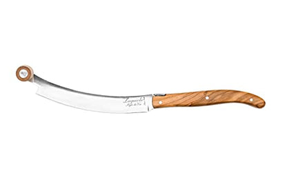 Laguiole Style De Vie Cheese Knives, Luxury Line, 3 Pieces, Olive Wood, in Giftbox - size: Large