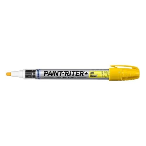 Markal 96931 Pro-Line WP Wet Surface Liquid Paint Marker, Yellow - color: Yellow