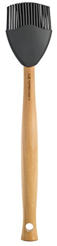 Le Creuset Silicone Craft Series Basting Brush, 10 1/2" x 2 1/8", Oyster - color: Oyster