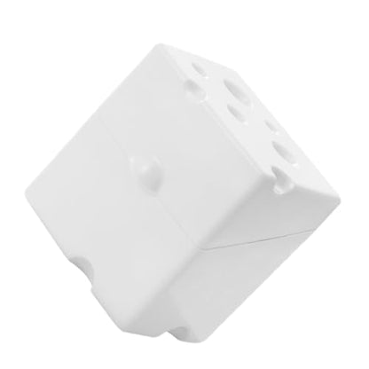Cheese Storage Box with Flip Abs Lid, Airtight Cheese Saver for Refrigerator, White Food Storage Container for Kitchen Fridge Use, 1pcs