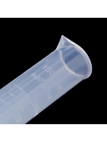 1PC 100ml Plastic Graduated Cylinder with Base Hydrometer Test Tube for Homebrew Beer Wine Making Lab Measuring