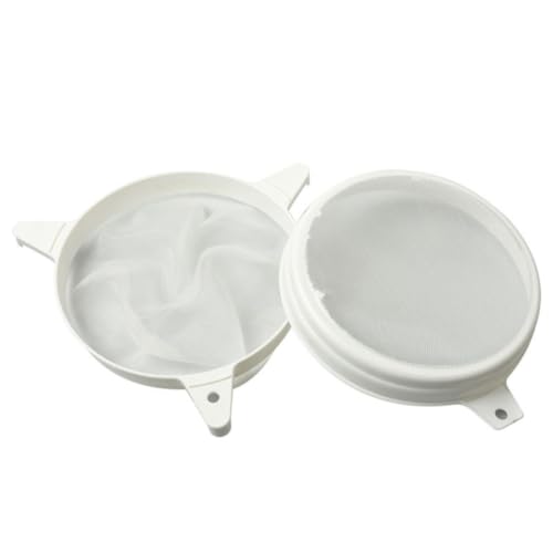 Honey Nylon Mesh Large Capacity Double Sieve Strainer Plastic Anti-Rust Features Light-Colored Honey Filter Tool Beekeeping Use
