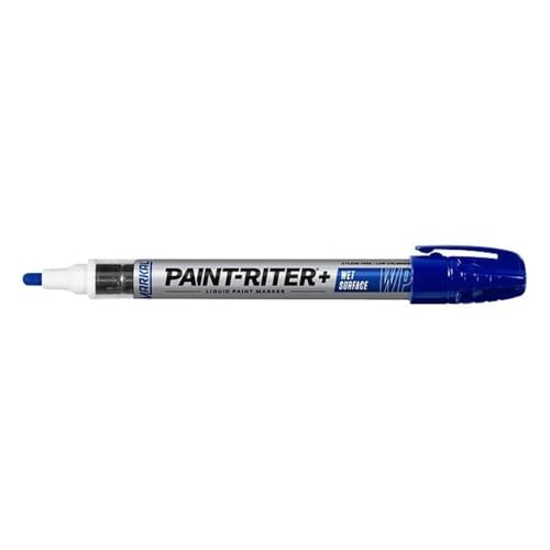 Markal 96934 Pro-Line WP Wet Surface Liquid Paint Marker, Blue - color: Blue