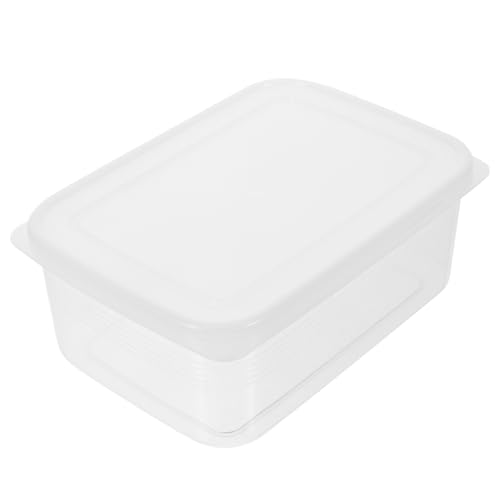 Airtight Cheese Bread Fresh-keeping Box with Lid 1100ml Food Storage Container for Kitchen and Refrigerator Organizer