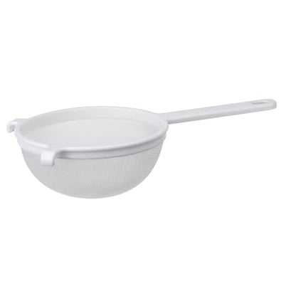 HIC Kitchen Double-Ear Fine Mesh Strainer, BPA-Free, 7-Inch, For Sifting Baking Ingredients, Straining, And Draining Soups, Stocks, And Sauces - color: Double-Ear Fine Mesh White, size: 7-Inch