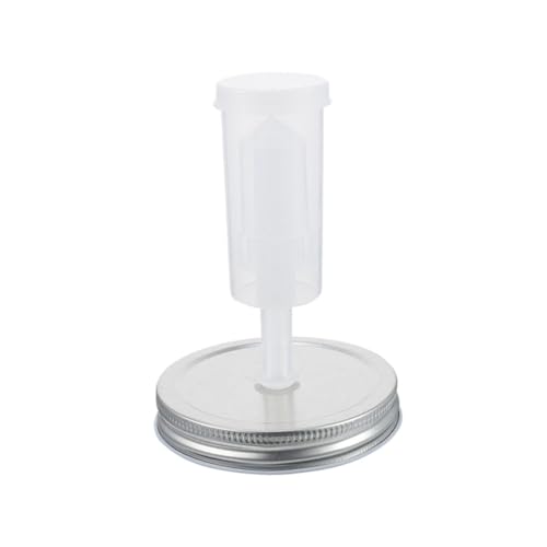 Ciieeo Fermentation Jar Lid Kit for 87mm Wide Mouth Mason Jars with Airlock Fermenter Accessory Set for Pickling and Sourdough Preservation Random Color