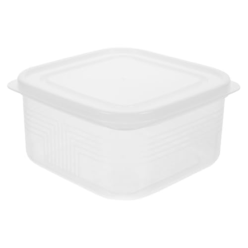 balacoo Airtight Cheese Bread Preservation Box 800ml with Lid Reusable Fruit Sealing Container Food Holder for Refrigerator Storage and Snack Keep Fresh