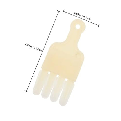 Homoyoyo 2pcs Beekeeping Jelly Scraper Pen Honey Manual Extraction Tool with 4-Row Blade for Beehive Frame Cleaning and Apiculture Supplies