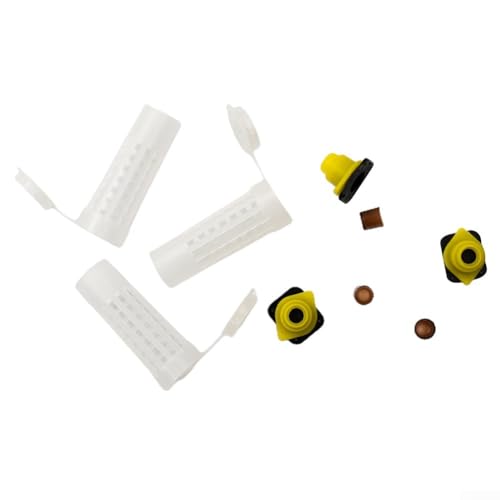 Queen Rearing Kit, Plastic Cell and Cage Set for Grafting Egg Laying, Complete Breeding Box System with Rod Holders for Beekeepers