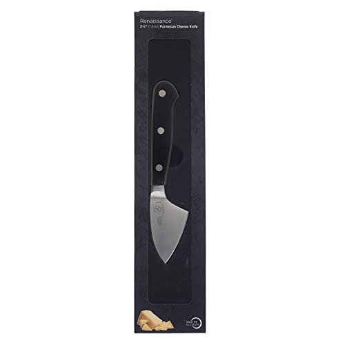 Mercer Culinary Renaissance Parmesan Cheese Knife, 2.75-Inch - color: Black Handle, size: 2.75-Inch Parmesan Cheese Knife