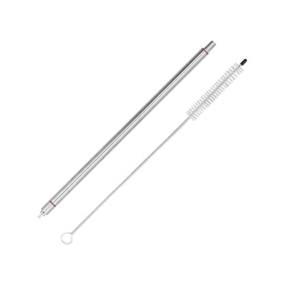 14" Stainless Steel Spring-Loaded Bottle Filler Kit Homebrew Bottle Wine Filling Equipment with Cleaning Brush for Beer, Wine, Kombucha, Home Brewing Making