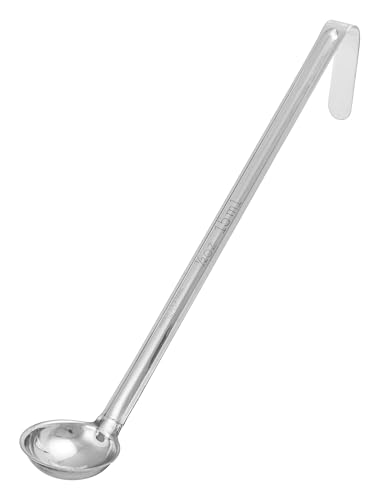 Winco One Piece Stainless Steel Ladle, 1/2 Ounce, 10.25" - color: Stainless, size: 1/2 Ounce, style: Professional