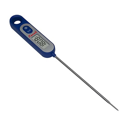 Escali Long Stem Digital Thermometer for Meat, Frying, Cooking, Candy and Kitchen Use, Extra Long 5.6-Inch Probe, Blue - color: Digital Blue, size: One Size