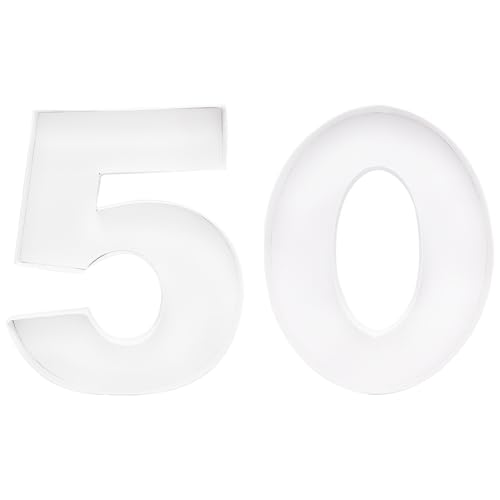 12" Charcuterie Cardboard Number Fillable Shaped Treat Decorative Box Anniversary Birthday Table Centerpiece (50 Style, 12inch) - size: 12inch, style: 50 Style