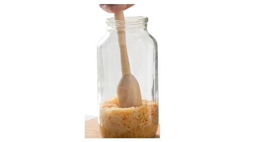 Cabbage Shredder & Fermentation Kit for Wide Mouth Mason Jars - Sauerkraut, Pickle, Kimchi Making Kit - Fermentation Airlock Lids & Glass Weights, Sauerkraut Slicer & Pounder
