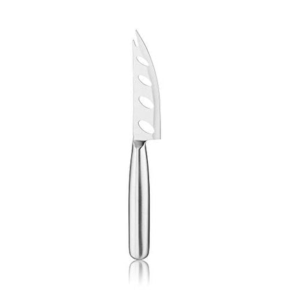 True Silver Perforated Stainless Steel Cheese Knife for Game Night Dinner BBQ Party, Charcuterie Boards Accessories, Home Kitchen Essentials, Set of 1 - style: Silver