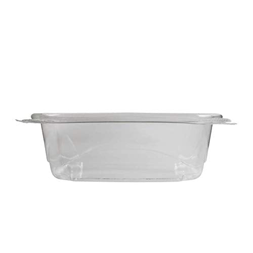 Karat PET Hinged Deli Containers with Lids - Perfect for Pasta Salads, Fruit, Deli Sides, and Home Meal Prep - Clear Plastic Food Containers, Take Out Containers (12oz)