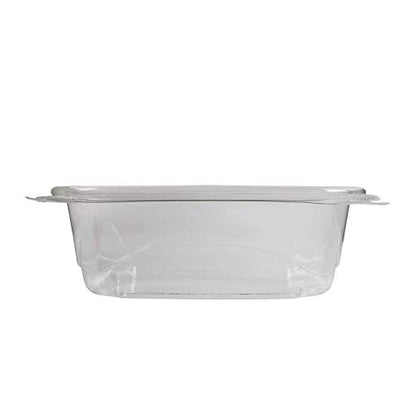 Karat PET Hinged Deli Containers with Lids - Perfect for Pasta Salads, Fruit, Deli Sides, and Home Meal Prep - Clear Plastic Food Containers, Take Out Containers (12oz)