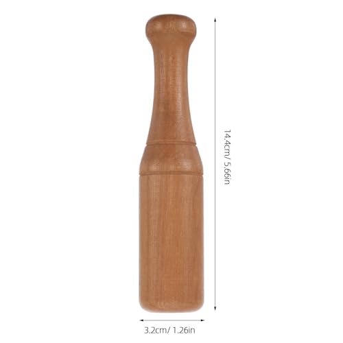 2pcs Fermentation Tamper Tool, Wooden Kimchi Sticks Food Pounder for Mason Jar, Pestle Tool for Bartender Home Use, Vegetable Masher