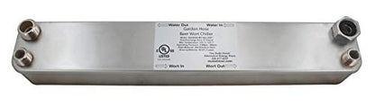 Duda Energy HX3620BWGH:M050 Male Npt Ports Copper Brazed Heat Exchanger