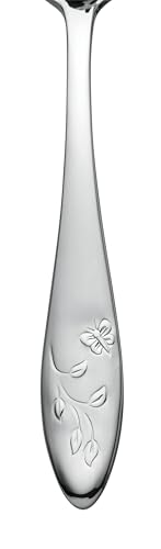 Lenox Silverware Set For 12, Butterfly Meadow 65-Piece Flatware Set, Service For 12, 18/10 Stainless Steel, Dishwasher Safe, Butterfly and Flower Motif, Includes Serving Utensils (Silver, 65 Piece) - style: 65-Piece Flatwate Set
