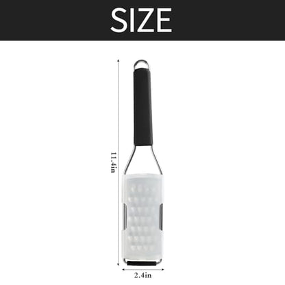 Cambom Cheese Grater Vegetable Shredder & Citrus Zester Lemon Zester for Parmesan Cheese, Vegetables, Zucchini, Nutmeg, Chocolate, Lemons, Hand Held Shredder Graters Stainless Steel Extra Coarse Blade - color: Black, size: Set of 1, style: Extra Coarse Bl