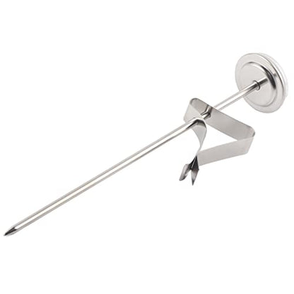Stainless Steel Milk with Digital Display Clip for Coffee Frothing Latte Steaming and Cheese Making Premium Accessory for Home and Cafe Use