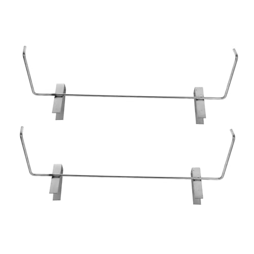 2pcs Stainless Steel Beehive Nest Frame Bracket Beekeeping Stand Bee Frame Perch Beekeeping Frame Frame Hanger Beehive Frame Holder Beehive Stand Rack Bee Frames Silver