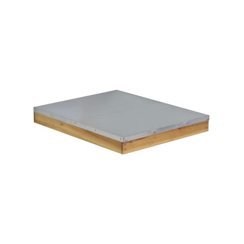 Hoover Hives 10 Frame Langstroth Beehive Parts Kit Dipped in 100% Beeswax Includes Telescoping Top Cover, Oval Bee Escape, Inner Cover, Screened Bottom Board, Entrance Reducer& Queen Excluder