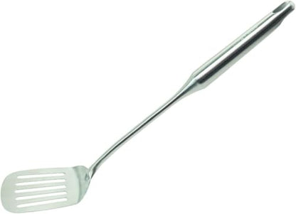 Millvado Stainless Steel Cooking Spatula,15 Inch Metal Turner, Kitchen Slotted Flipper For Grills, Camping BBQ’s, Frying Pancakes, Burgers, Large Cookware For the Professional Chef - color: Slotted Turner