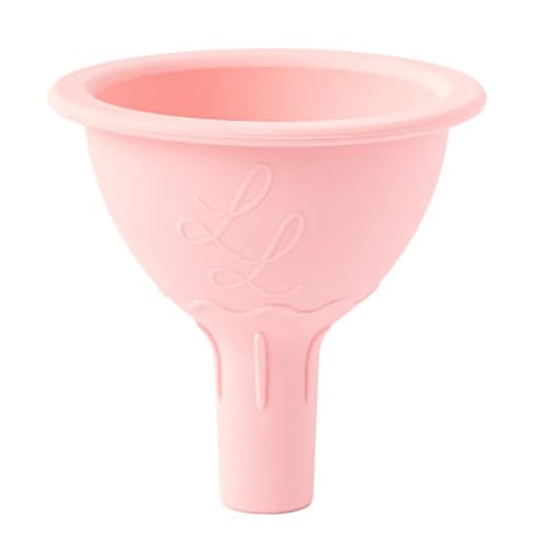 Nontoxic Silicone Funnel - Premium Food Grade - BPA & PFAS Free - Perfect for Baby Food Pouches & Breastmilk Transfer - Easy to Clean and Dishwasher Safe - Pink - color: Pink