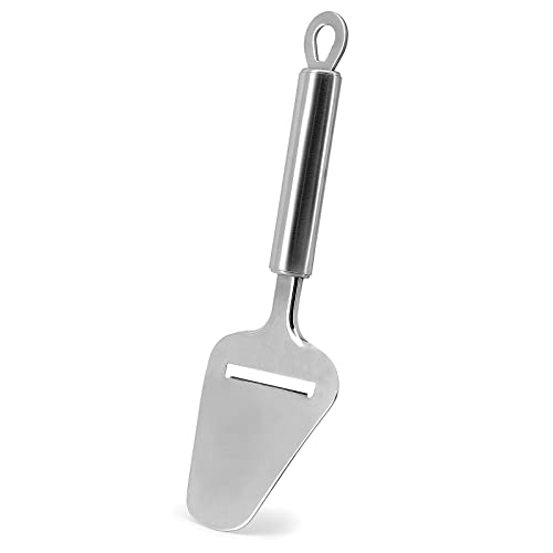 TOPULORS Stainless Steel Cheese Slicer, Heavy Duty Cheese Plane Cutter Shaver Server for Semi-Soft, Semi-Hard & Block Cheese