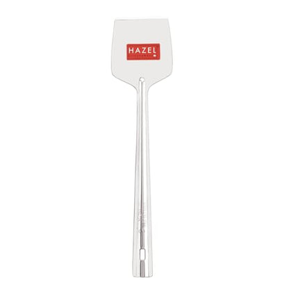HAZEL Stainless Steel Dosa Flat Base Taveta Tavethi Palta Turner Spoon - size: Set of 1, style: Dosa Tavethi