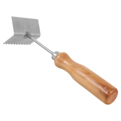 Vaguelly Stainless Steel Beehive Scraper with Sharp Edges for Cleaning Beehive Frames and Wooden Frames, Silver Beekeeping Tool for Professional Beekeepers and Hive Maintenance