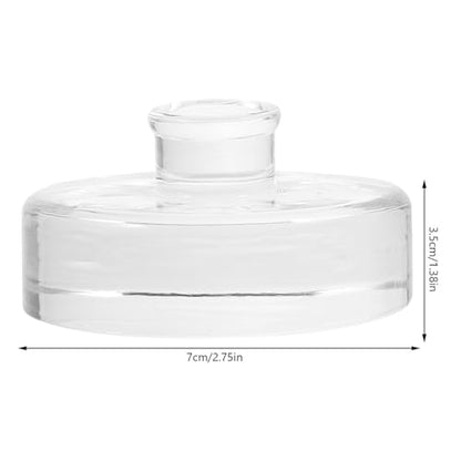 2Pcs Heavy Glass Fermentation Weights for Wide Mouth Mason Jars Fermenting Lids for Sauerkraut Kimchi and Pickling Glass Weights for Fermentation and Canning