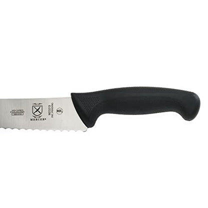 Mercer Culinary M23213 Millenia Black Handle, 12-Inch Wavy Edge, Brisket Knife - size: 12", style: Wavy Edge Brisket Knife