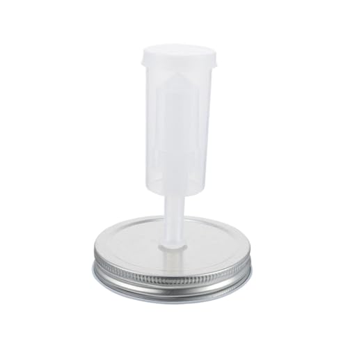 KALLORY Fermenting Jar Lids Kit for 87mm Wide Mouth Mason Jars Airlock Fermenter Lid Set and 1 Fermentation Tool Kitchen Supplies for Pickles and Kimchi Preservation Random Color