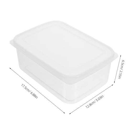 SOLUSTRE Crisper Box Airtight Bread Container Box Lid for Office Lunches Outdoor Picnics - color: Multi