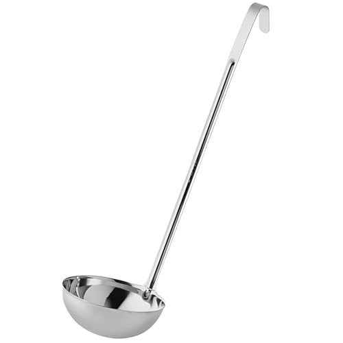 OCS Parts Pro Series Stainless Steel Culinary Ladle | 24-Ounce | One-Piece Dishwasher Safe Home, Restaurant, Buffet and Catering Serving Ladle for Sauces, Soup, Gravy, and Salad Dressing - size: 24 Ounce