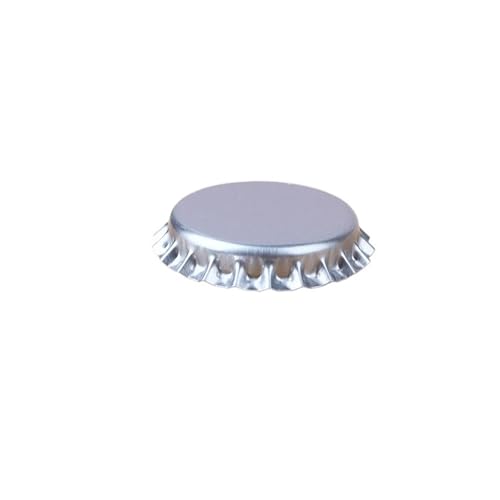 100Pc/Set Beer Cap New Beer Bottle Caps Oxygen Absorbing Seal Caps for DIY Home Brewing Beer Tool Bar Accessorie(Silver) - color: Silver
