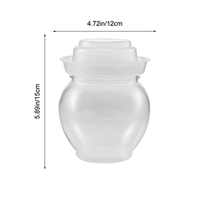 Garneck Transparent Airtight Fermenting Jar for Pickling Large Capacity Vegetable Storage Container Design for Kimchi Sauerkraut and More