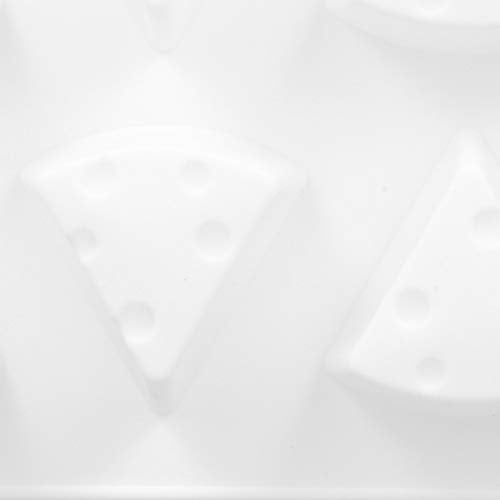 Cheese Silicone, 8 Cavity, White, 29x17x3cm - NonStick Food Grade, Flexible, Heat, Ideal for DIY Baking and Dessert Making