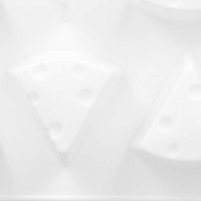 Cheese Silicone, 8 Cavity, White, 29x17x3cm - NonStick Food Grade, Flexible, Heat, Ideal for DIY Baking and Dessert Making