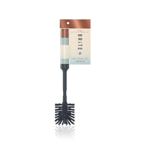 Brite by Scotch-Brite Limited Edition 2-in-1 Straw and Bottle Brush Set, Sleek and Stylish Bottle Cleaner Brush with 360-Degree Bristles and Hidden Straw Brush - size: (Pack of 1)