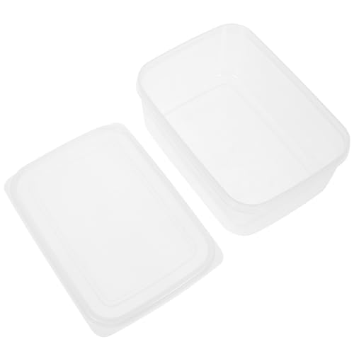SUPVOX Food Storage Container with Lid 1100ml Cheese and Bread Sealing Box Fresh-keeping Food Storage Case for Refrigerator Kitchen