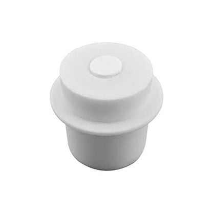 Othmro 1Pcs Drilled Rubber Stopper with Airlock, White Drilled Bungs Stopper with 1.3"-1.42" Hole for Fermentation Use, Homebrewing Beer Kombucha Airlock Stopper