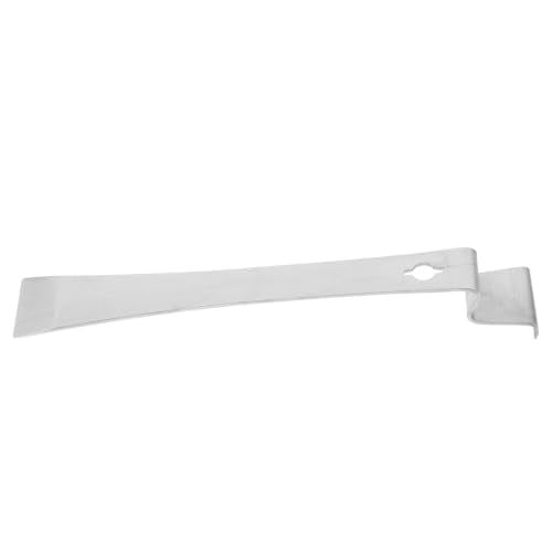 Stainless Steel Beekeeping Hive Scraper Tool with Beeswax Scraping Edges and Stable Firm Design for Beekeepers, Silver Curved Head Beehive Frame Scraper for Propolis and Iron Nails