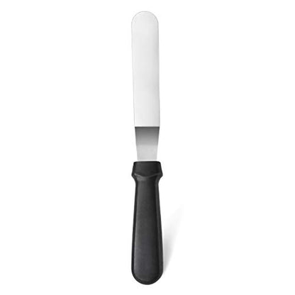New Star Foodservice Angled Icing Spatula, 6 Inch Blade, 11 Inch Overall, Bakery-Grade Stainless Steel Cake Decorating Spatula for Frosting and Baking - size: 6-Inch Angled
